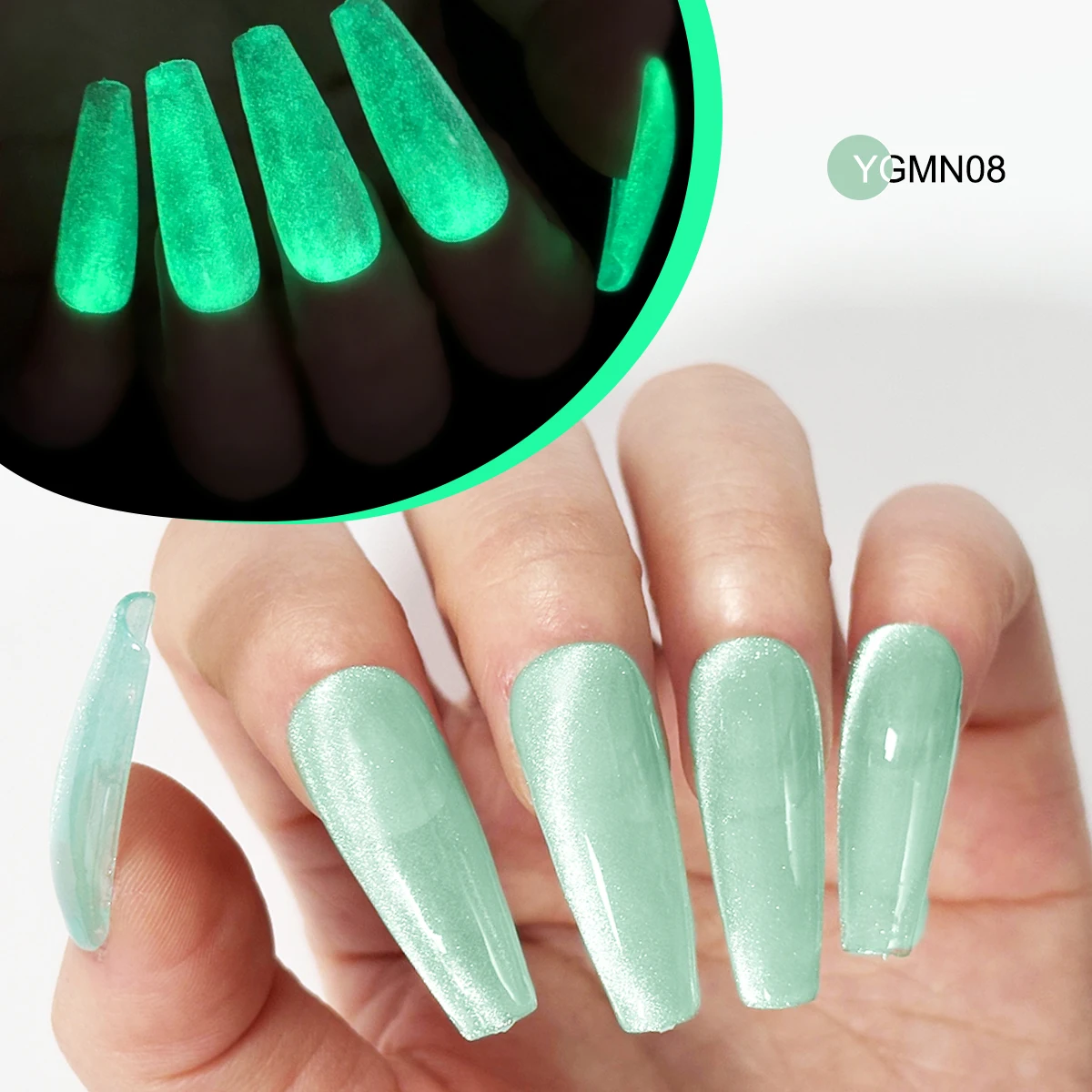 젤 네일 폴리쉬 - 6가지 색상 형광 네온 젤 네일 폴리쉬 UV/LED 글로우 효과 네일 폴리쉬