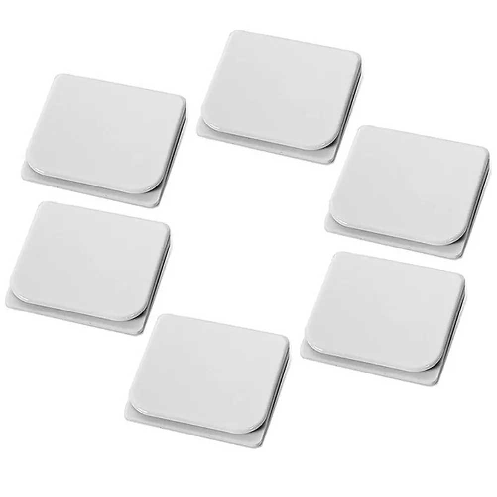 6 Pcs Weighted Shower Clips Curtain Liners Curtains Bathroom Adhesive Windproof Holder Rod