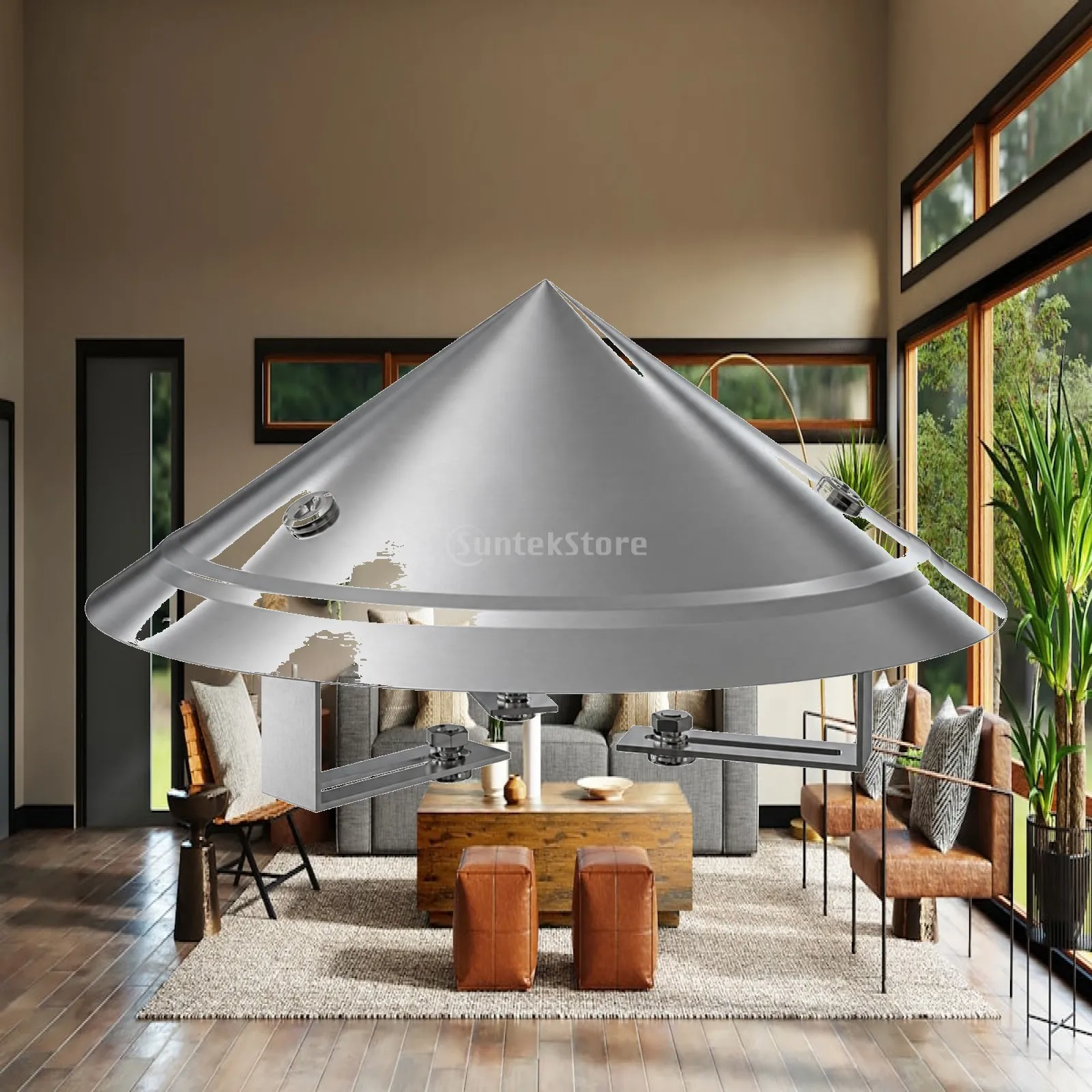 Waterproof Stainless Steel Pump Cover Rain Shield for Outdoor Motors with Brackets Ideal Utility Area Protection