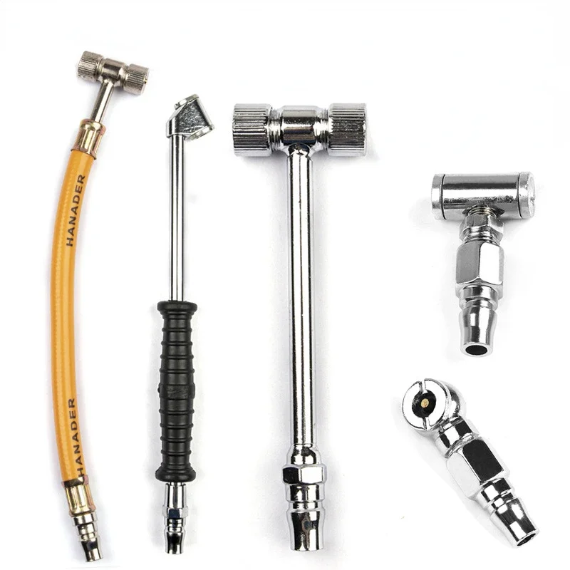 Bike Motorcycle Tire Air Inflator Hose Inflatable Pump Extension Tube Adapter Twist Tyre Air Connection Locking Air Chuck