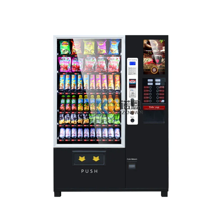 Vending Machine Foods Supplier Bottled Canned Coffee Food With CE FCC Coffee Vending Machine