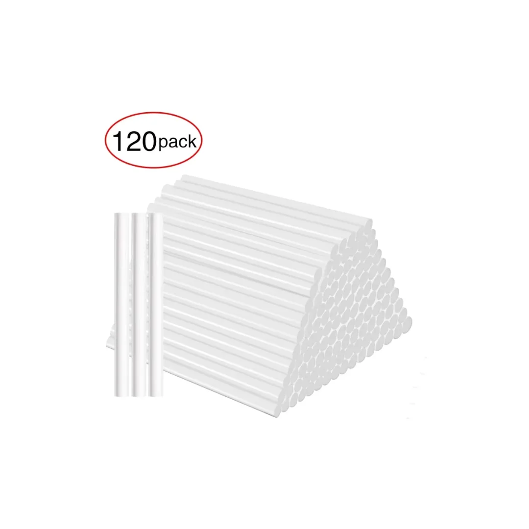 

7mm*100mm translucent hot melt glue stick EVA material suitable for DIY, gluing photo albums/wood, etc. 60PCS/120PCS