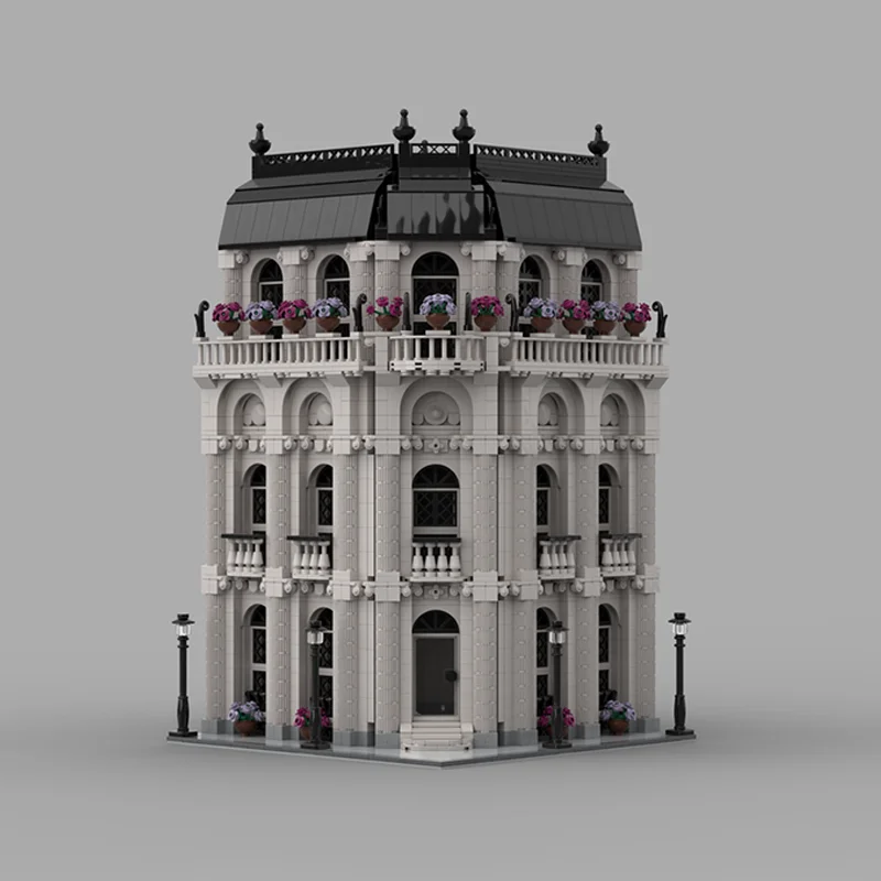 2788 قطعة منزل وحدات MOC منزل سكني مع وحدات قابلة للفصل بناء تعليم كتل ذاتية الصنع هدية ألعاب عيد الميلاد