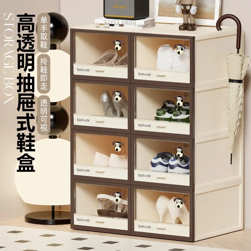 

Storage Box Organizer Thickened Large Modern Storage Cabinet Plastic Finishing Cabinet Chest of Drawers Shoes Storage Holders