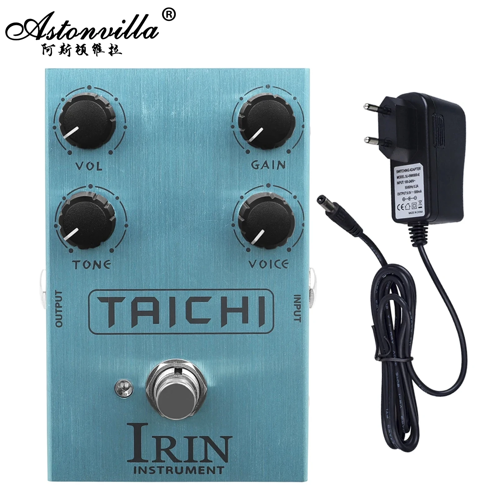 IRIN Taichi Guitar Effect Pedal Metal Electric Guitar Effector Low Gain Overdrive Effect Pedal Accessories with US/UK/AU/EU Plug