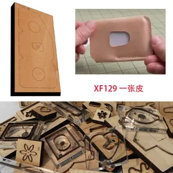 Handmade Wooden Die Card Pack Wallet Leather Craft Punch Hand Tool Cut Knife Mould XF129 Leather Craft Tools