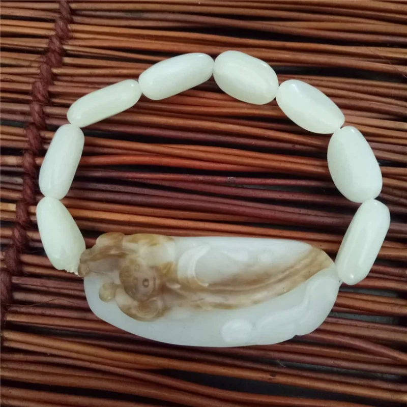 Hetian Russian White Jade Bracelet