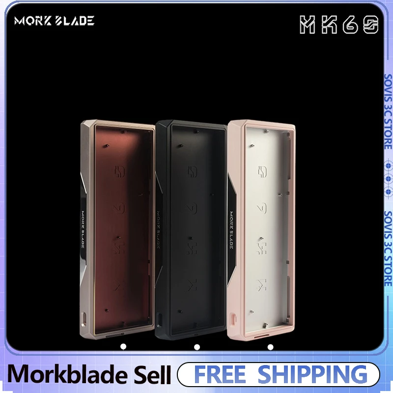

Корпус клавиатуры Morkblade MK60 GH60, алюминиевый корпус с ЧПУ, индивидуальный магнитный вал, аксессуары для механической клавиатуры, игровой офис