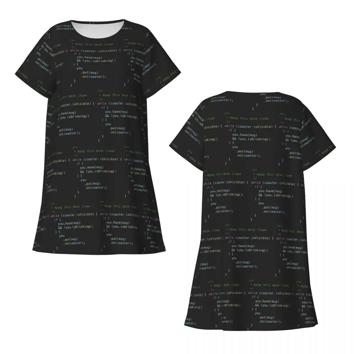 Custom The Perfect Coaster For Programm Short Sleeves Nightdress For Sleepshirts Women Short Sleeve Nightgowns Soft Pajama Dress