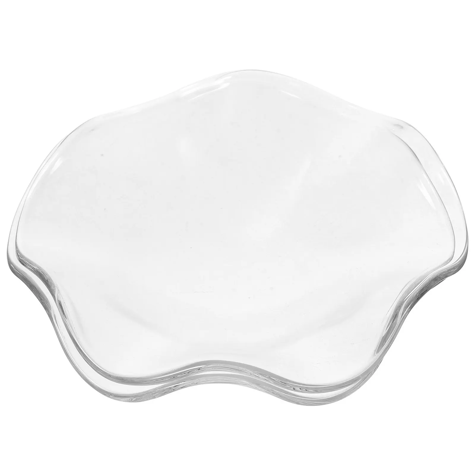 

2Pcs Stylish Essential Oil Tray Transparent Glass Saucer for Spa Aromatherapy Oil Storage Creative Home Decor Gift