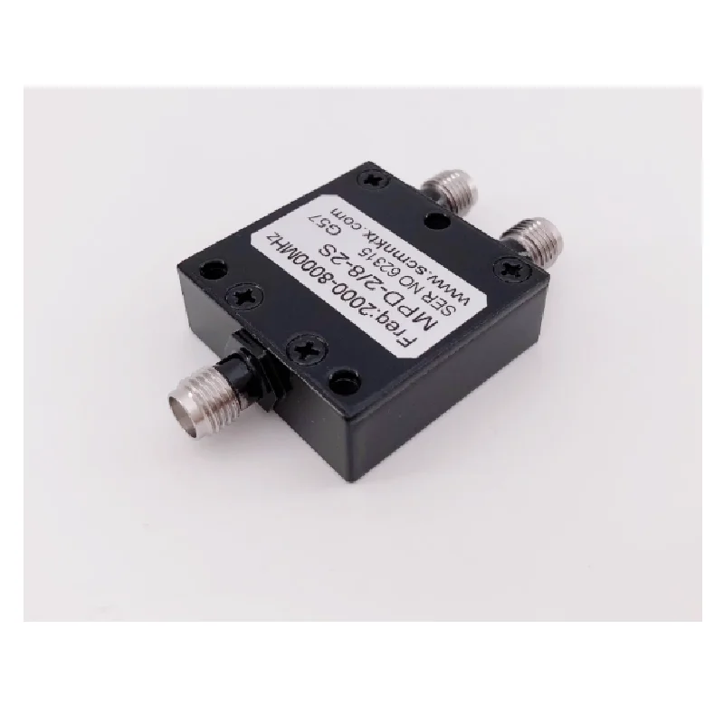 Mini 2-8GB SMA 2000-8000M RF Microstrip 1/2 Power Division WIFI Power Distribution Combiner