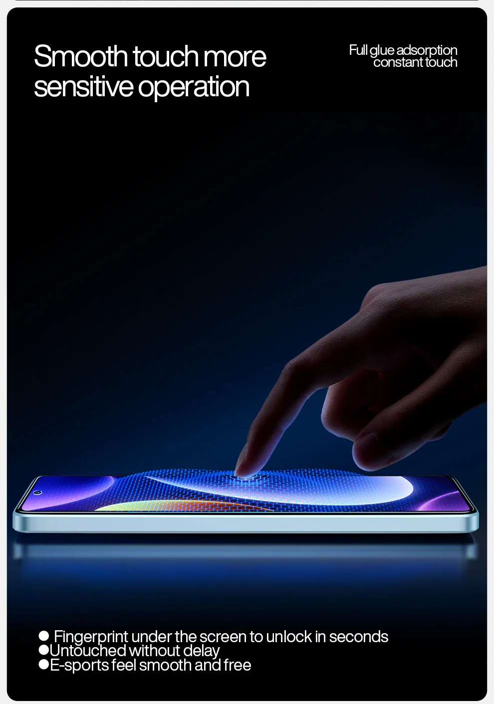 SmartDevil 2 Stück Displayschutzfolie für Xiaomi POCO F9 Ultra F7 X7 Pro F6 F5 Pro Panzerglas für POCO F8 Ultra HD Anti-Blaulicht – Detail 3