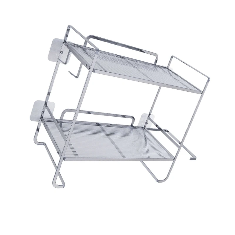 Upgrades Iron Produced Bathroom Storage Rack with Open Shelves for Easy Access