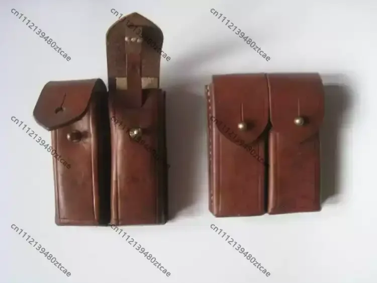 Hand‑stitched Genuine Leather Waist Bag Brass Buckle Tool Pouch Storage Case Movie Cosplay Prop