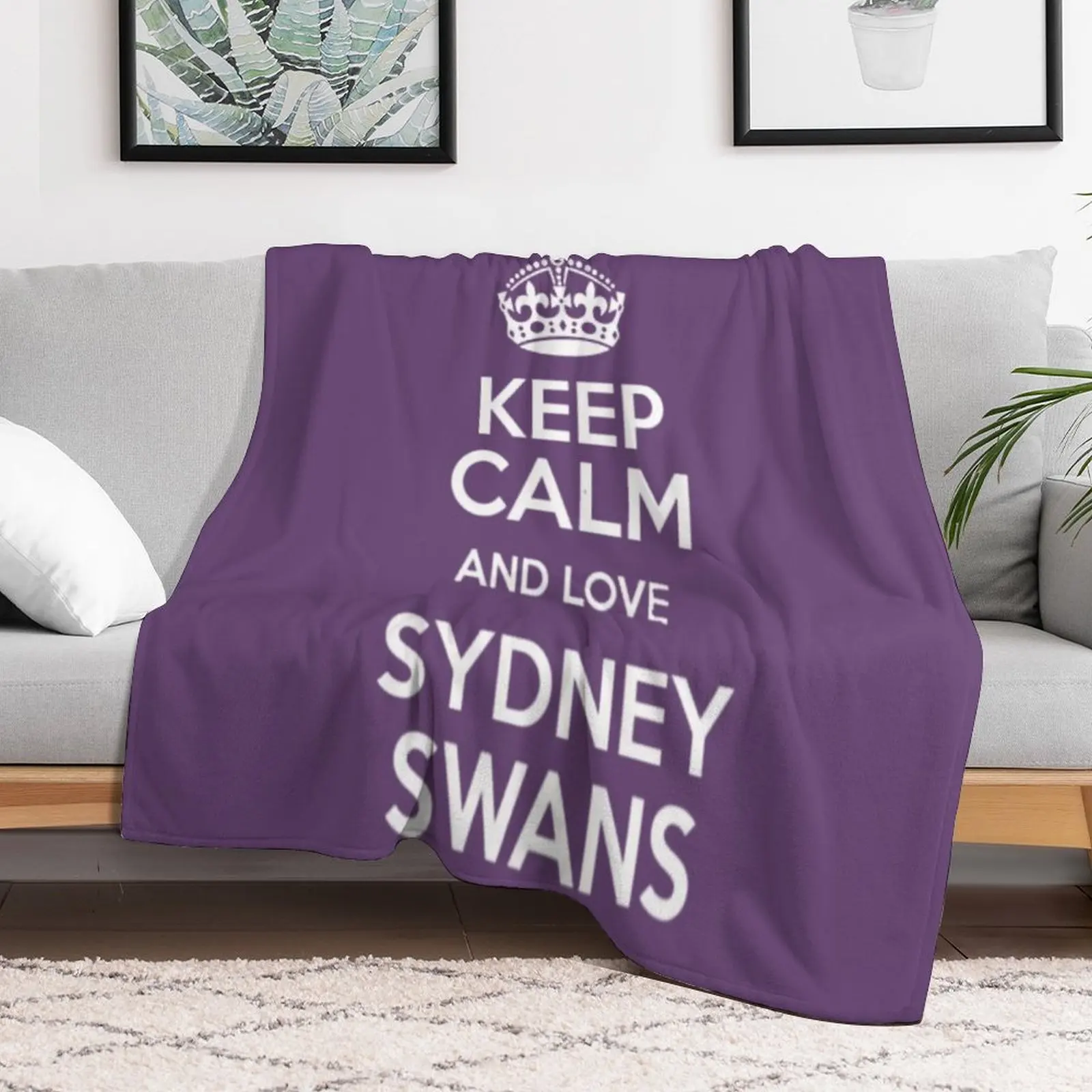 

Sydney swans football club AFL Footy \t \t Throw Blanket Beautifuls Sofa Quilt Blankets