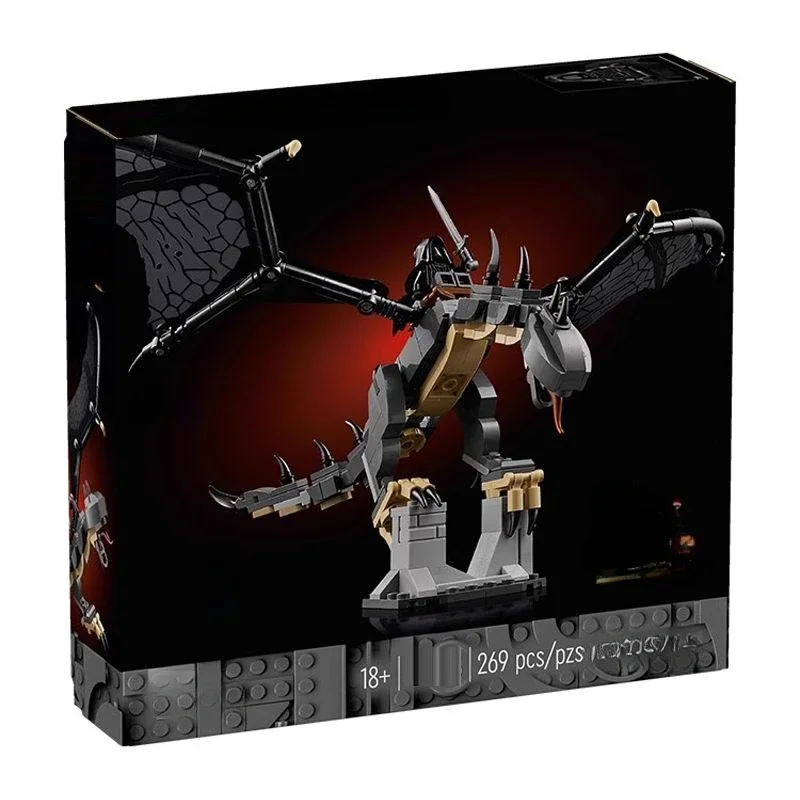 MOC-40693 Lorded of Rings Black Dragon My Fell Beast Building Blocks DIY Model Brick Education Desktop Toy ChristmasGift