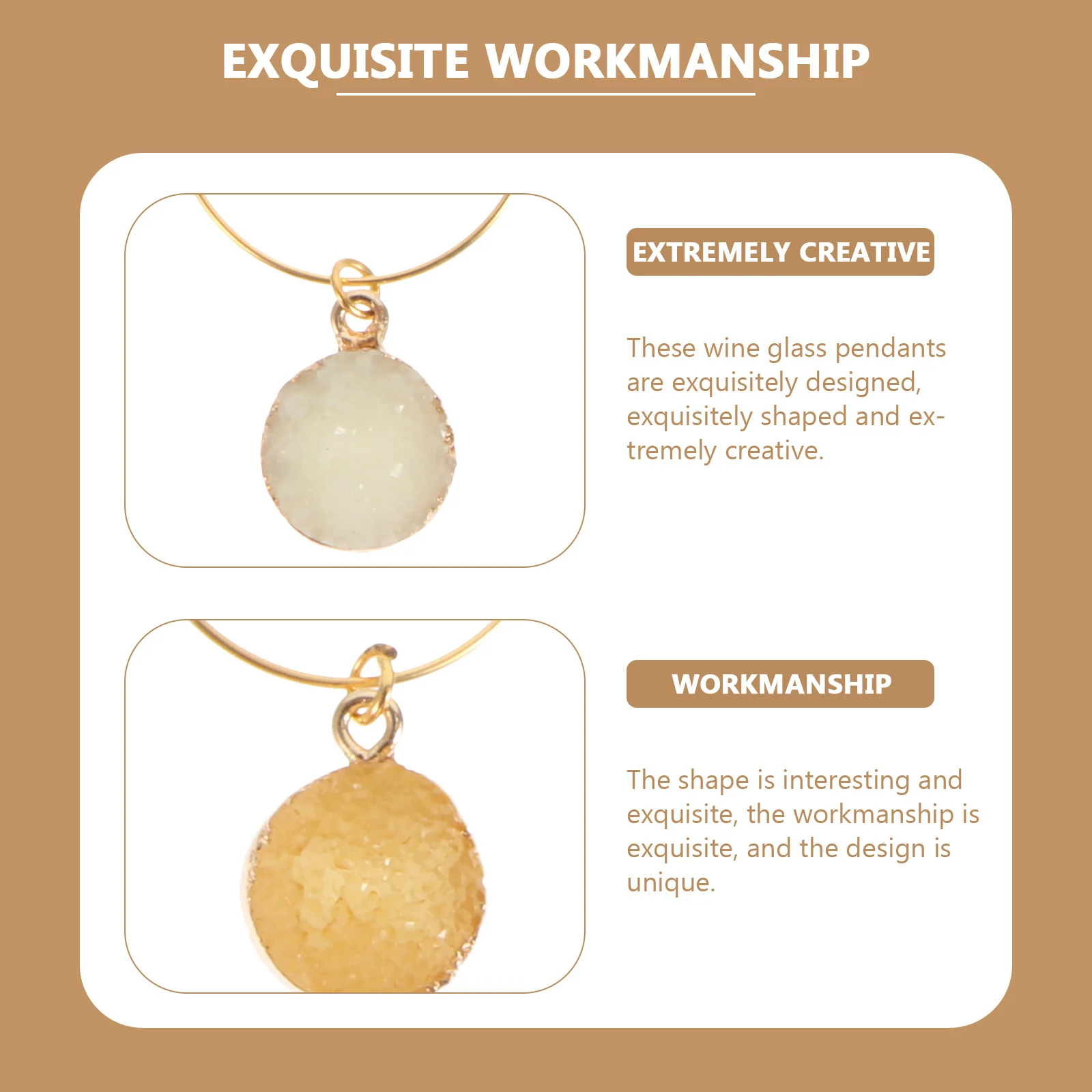 

6Pcs Wine Glass Charms Rich Colors Eco Friendly Materials Unique Design Party Drink Decorations Wine Alloy Charm