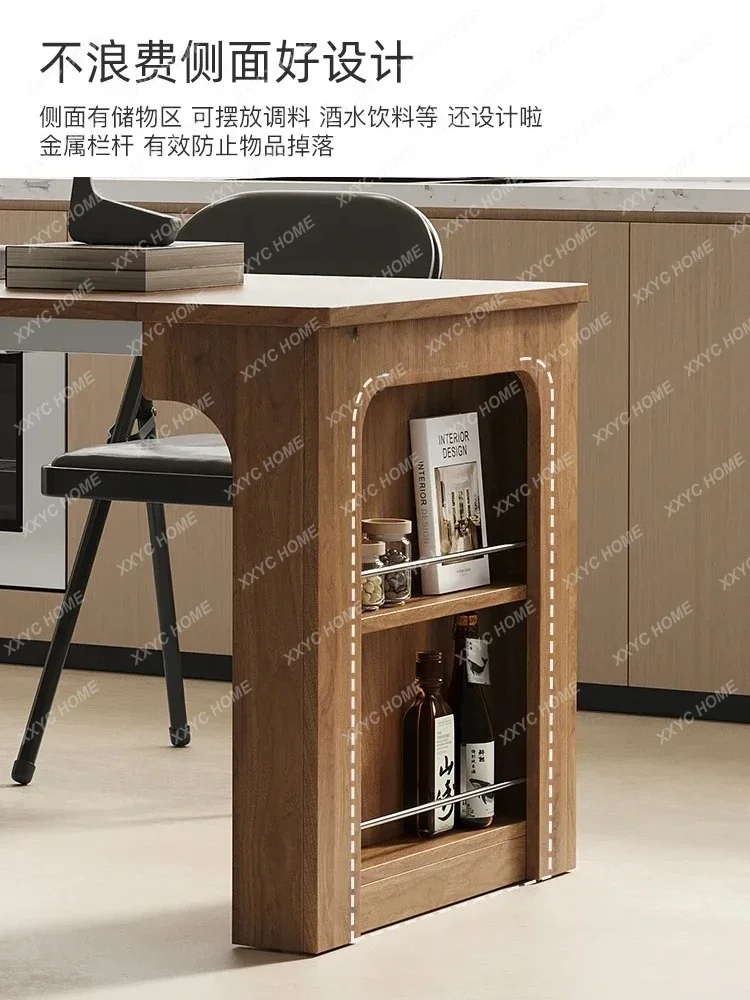 ZK – table à manger pliante antique, table à manger et chaises integrées pour la maison, table à manger rétractable