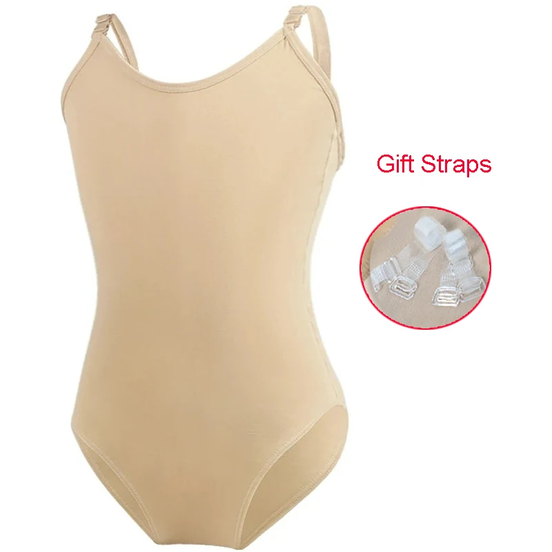 Nude Ballet Leotards For Girls Kids Dance Underwear Camisole Gymnastics Leotard Kids Skin Color Dance Leotard Tight Bodysuit