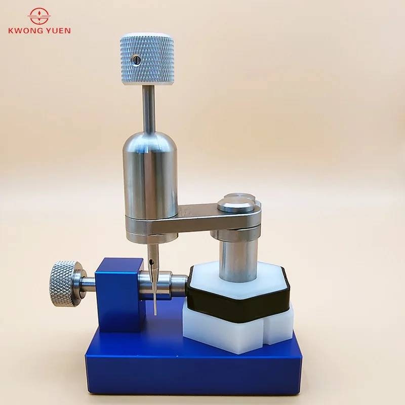 أداة إصلاح ساعة Kwong Yuen أداة ضبط حزام مزيل الإبرة الدوارة 360 درجة لقسم إزالة الطاولة