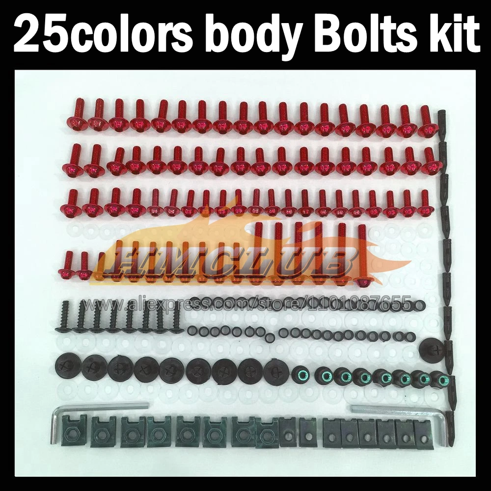 268ps Full Screws Kit Body bolt For KAWASAKI NINJA ZXR400 ZX-R400 89-90 ZXR-400 ZXR 400 89 90 1989 1990 Fairing bolts screw NutS