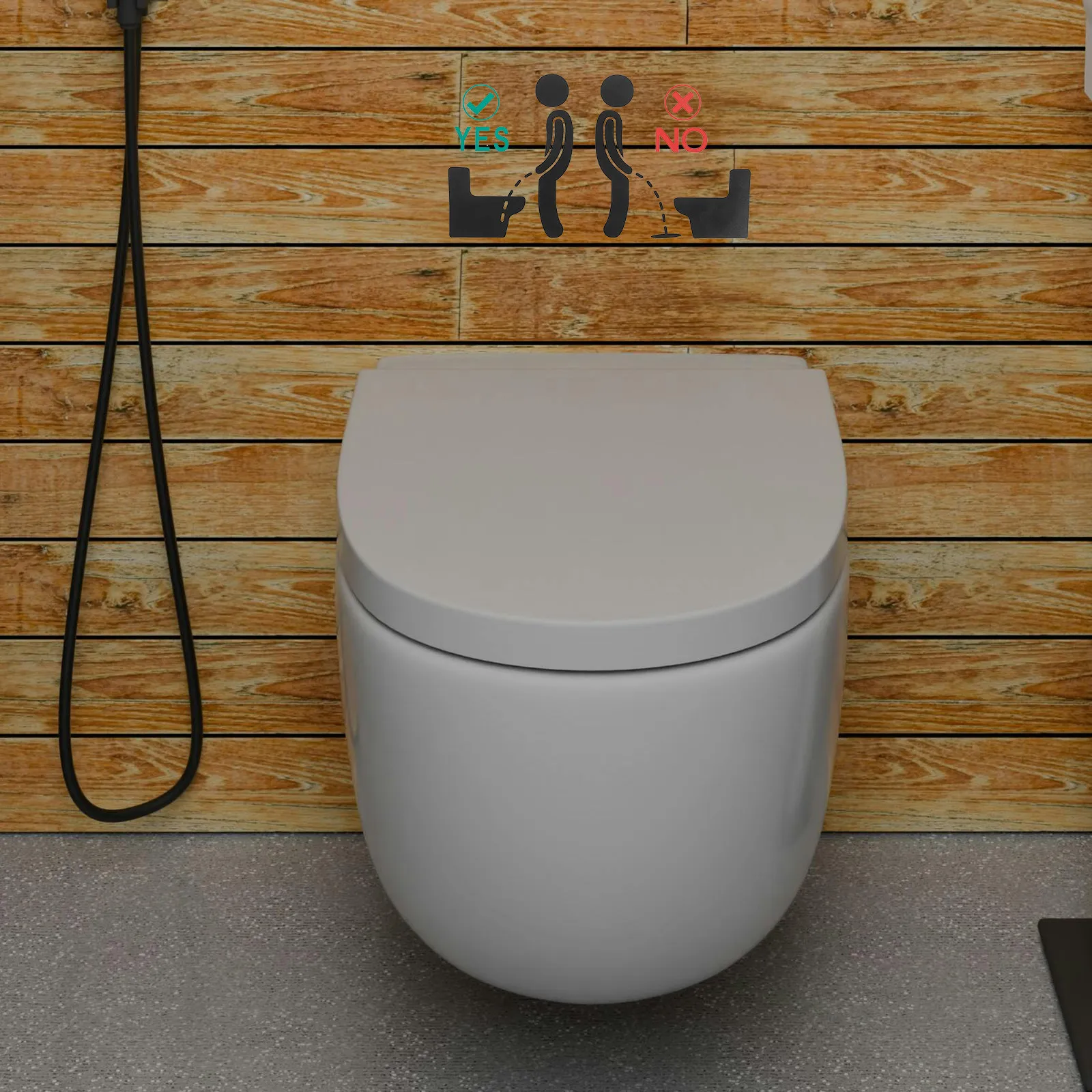 Toilet Pee Target Sticker Bathroom Urinal Training Decal Creative Restroom Sign Washroom Cleanliness Reminder Fun Decor PVC