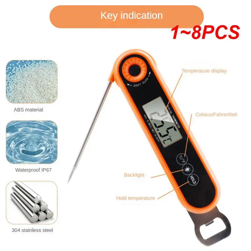 1~8PCS ThermoPro TP19H Digital  Waterproof Cooking Thermometer with  BBQ Thermometer  Backlight and Calibration