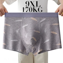 Plus 9XL 8XL 7XL 6XL Waist 100CM Men Printing Boxers Shorts Underpants Underwear Mixing Soft Breathable Fashion Sports Casual