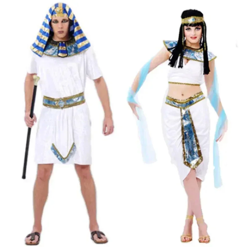 ハロウィンコスチューム古代エジプトエジプトファラオ王皇后クレオパトラ女王衣装コスプレ服男性女性 sf/1
