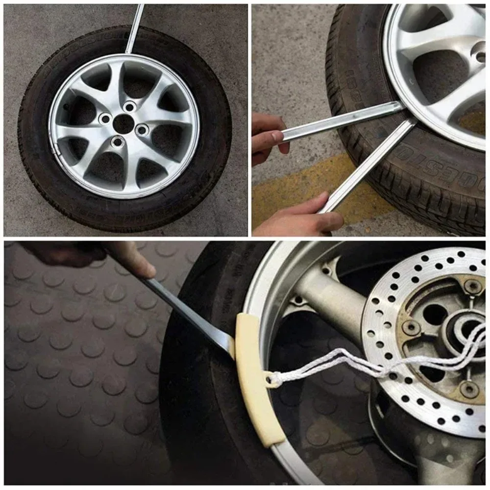 16/28Pcs Motorcycle Tire Lever Tyre Spoon Tire Levers Iron Changing Tool Set Rust-Resistant Smooth Tire Tools for Efficient image 6