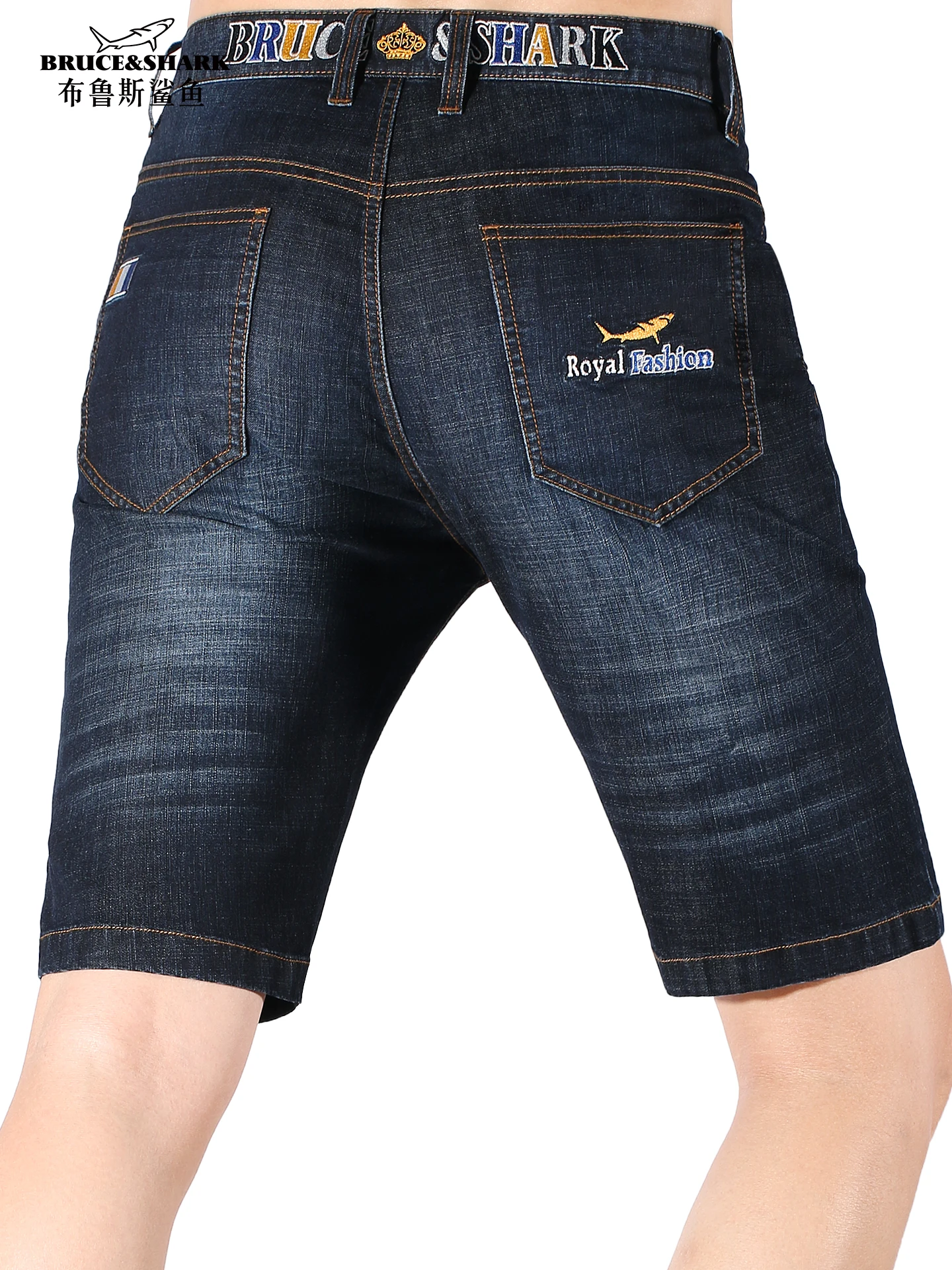 

Summer New Men's Loose Straight Leg Jeans orts Bruce & ark Brand Faion Urban Sle Breathable Wear Resistant Zipper Clo...