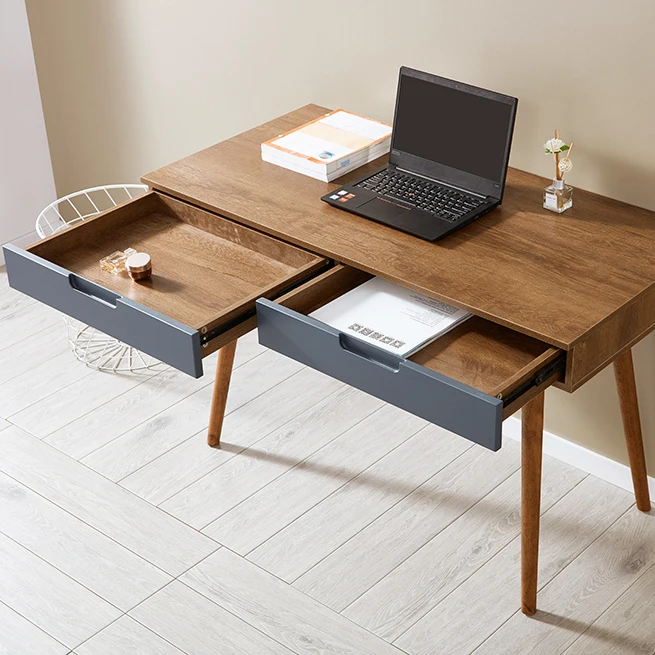 -For Outlet Pure White 2Drawers Computer Desk or Children Standing Escritorio Desk for Home OfficeChildren's desk Children's &