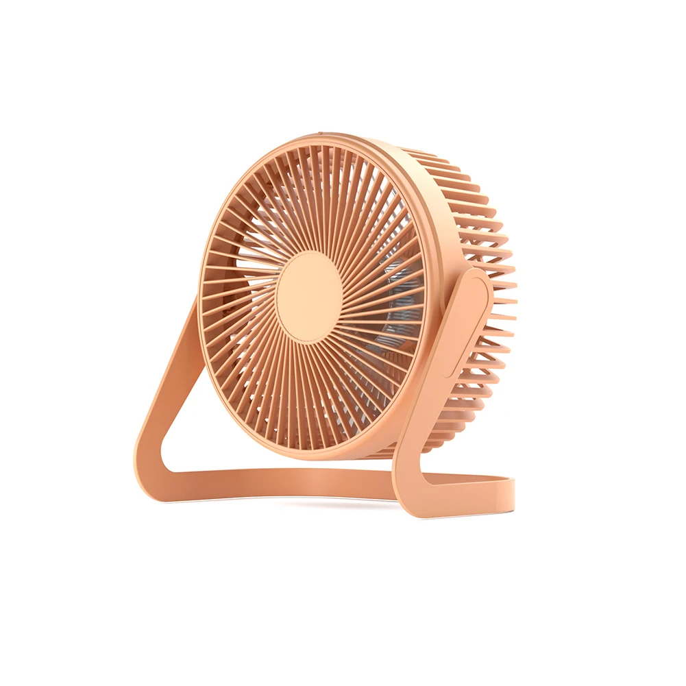 Desk Fan USB Fan Portable Purple And Black/blue/orange Quiet Small Table Fan With USB Cable 2 Speeds High Quality