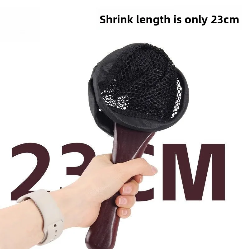 Rete da copia pieghevole in legno massello, borsa per pesci antiappannante portatile e leggera