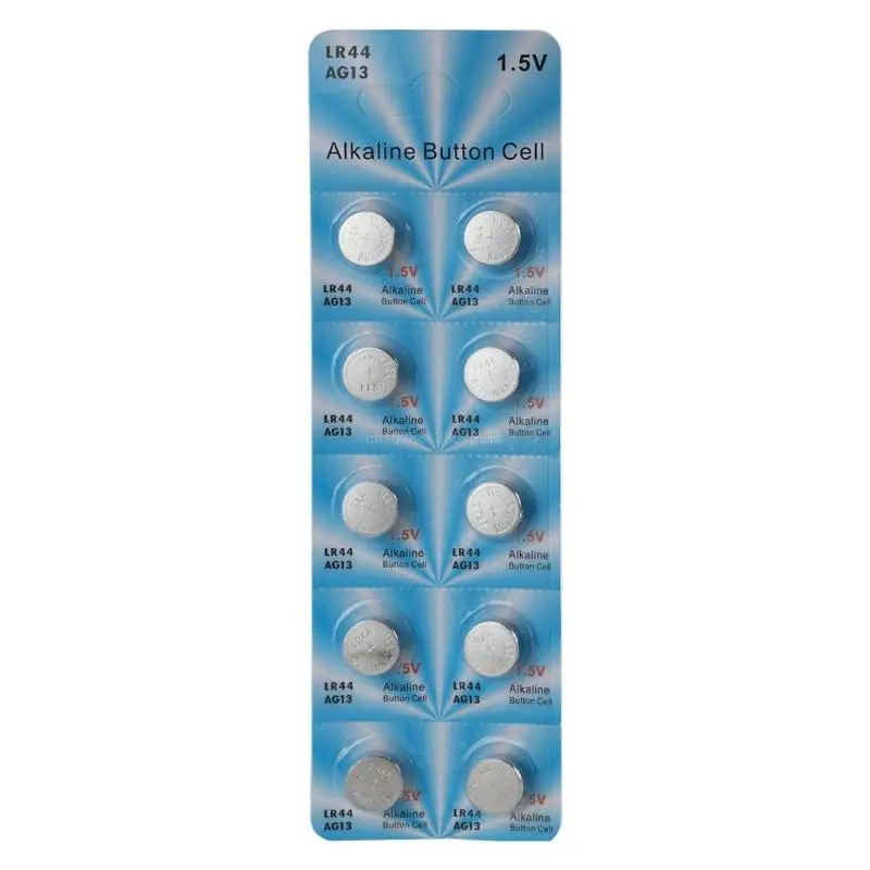 10 штук клеточных батарей AG13 LR44 A76 357 357A LR1154 SR1154 SR44 высокой энергии