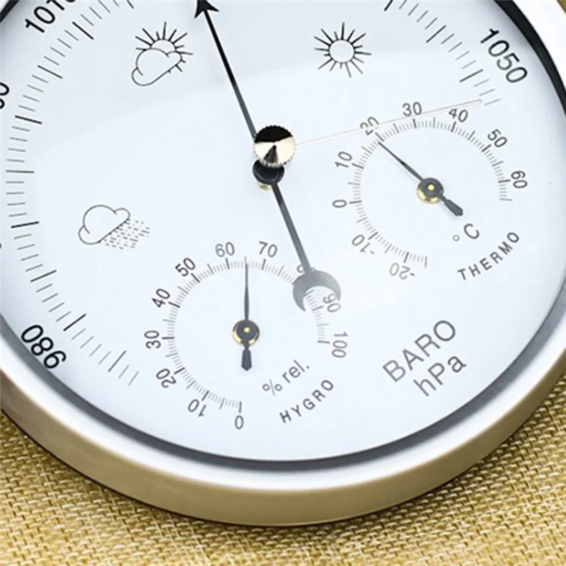 ABJN-hygromètre d'intérieur numérique Portable, thermomètre météo, baromètre mural suspendu pour la décoration de la maison, utilisation 132MM