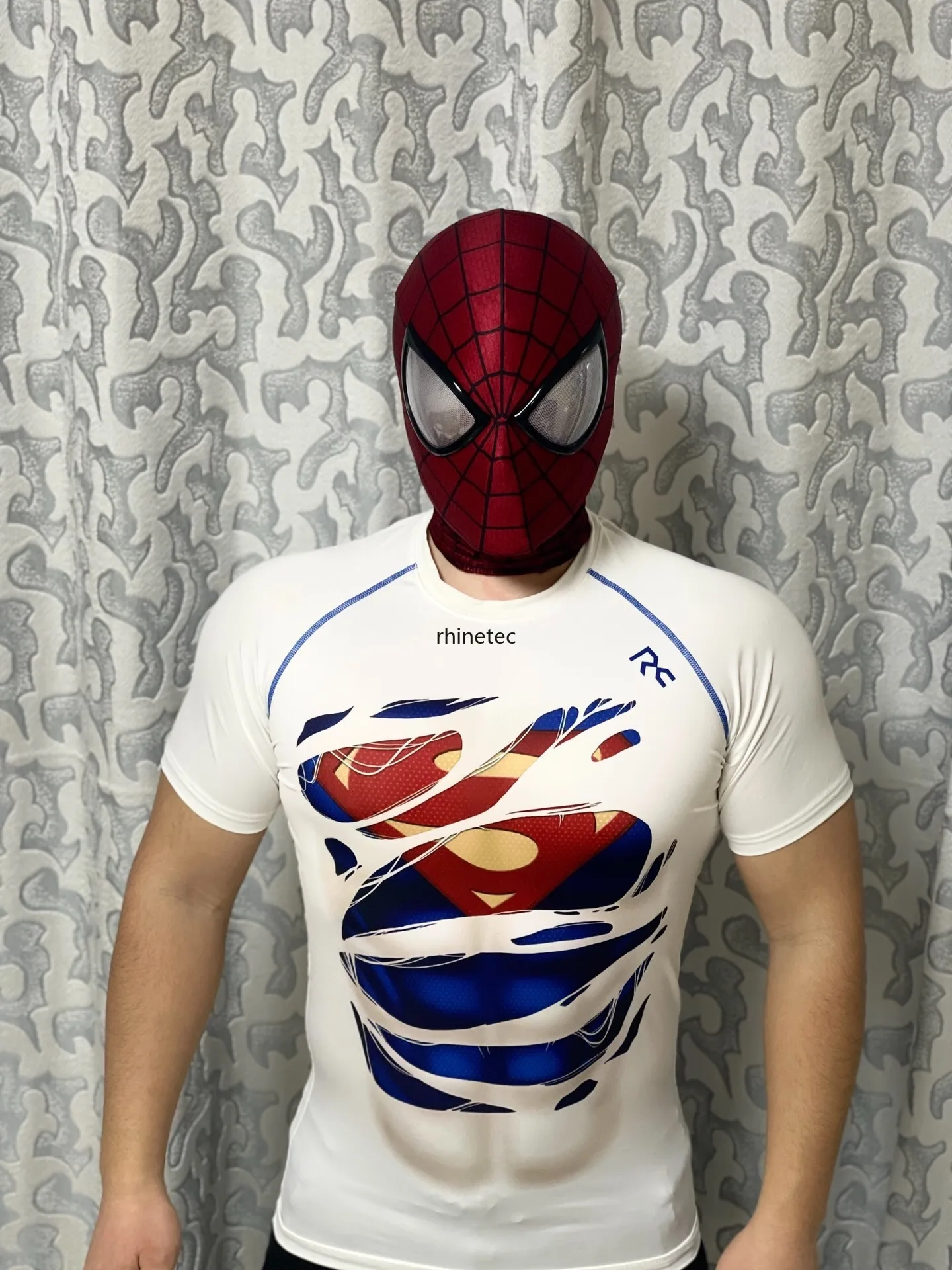 スパイダーマンマスク フェイスシェル付き 1:1 3D 手作り