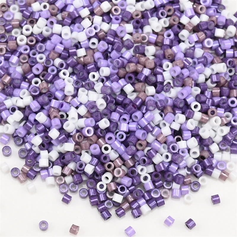 1000 Stück 1,6 x 1,3 mm japanische Glasperlen 11/0 für Statement-Schmuck, zylindrische Perlen, lose Perlen, DIY-Handarbeit, 5 Gramm/Beutel