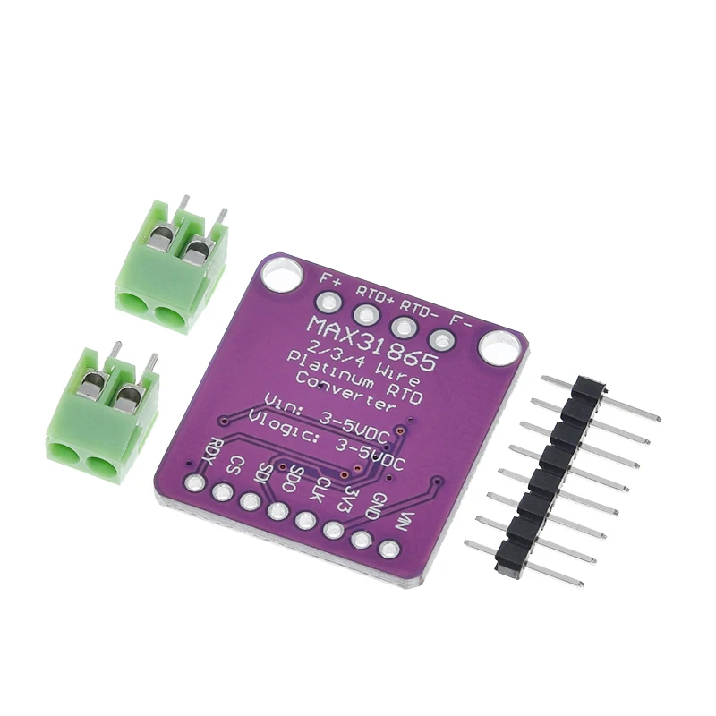 1/3 max31865 pt100 para pt1000 rtd para placa conversora digital módulo sensor de termopar de temperatura 3.3v/5v adequado para arduino