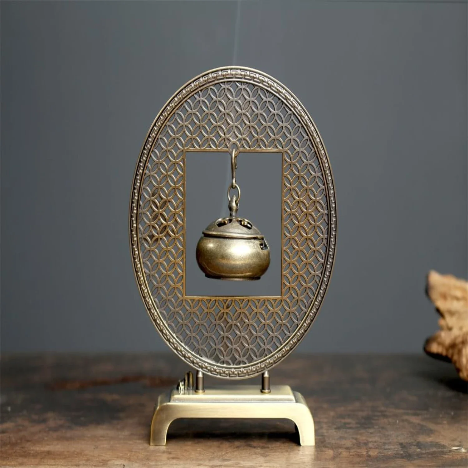 

Подвесная печь из сплава, китайская горелка для катушки, порошковая палочка, ароматный декор, подарок, вентилятор для камина, воспламенитель печи