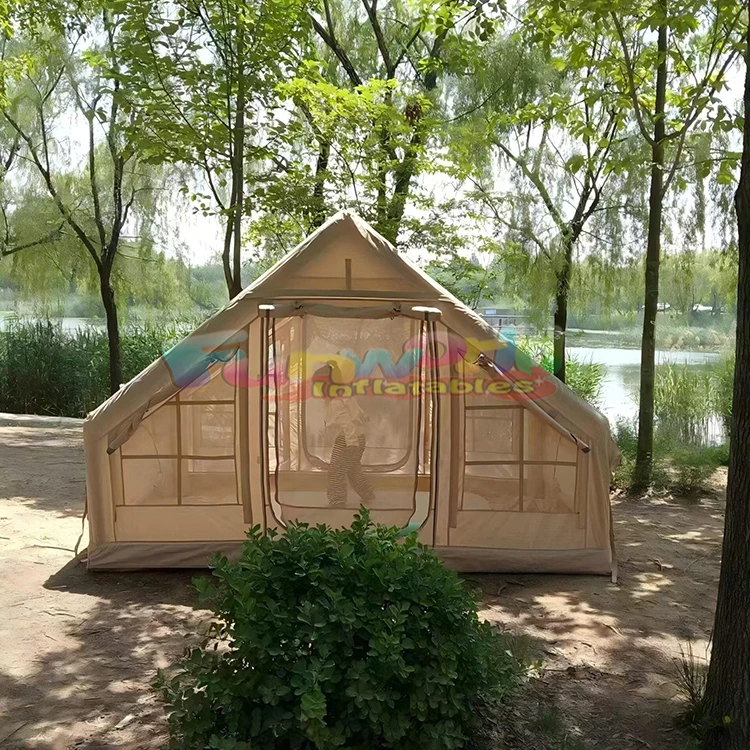 

Outdoor Luxury Inflatable Camping Tent with UV Protection Easy Setup & Waterproof Made of Oxford Fabric for Glamping