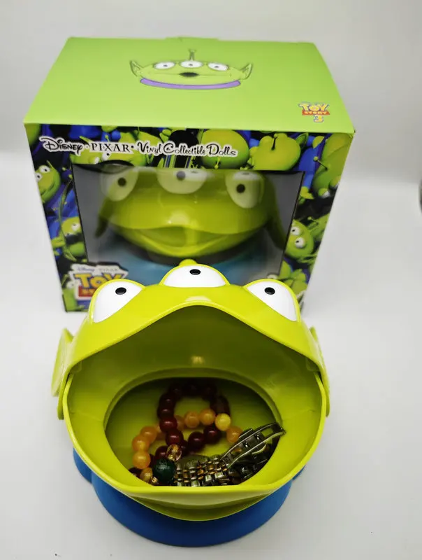 Toy Story Buzz Lightyear Alien Three Eyes Series Storage Box Anime Decoration Doll Toy Ornaments Birthday Gift Kawaii Key Box