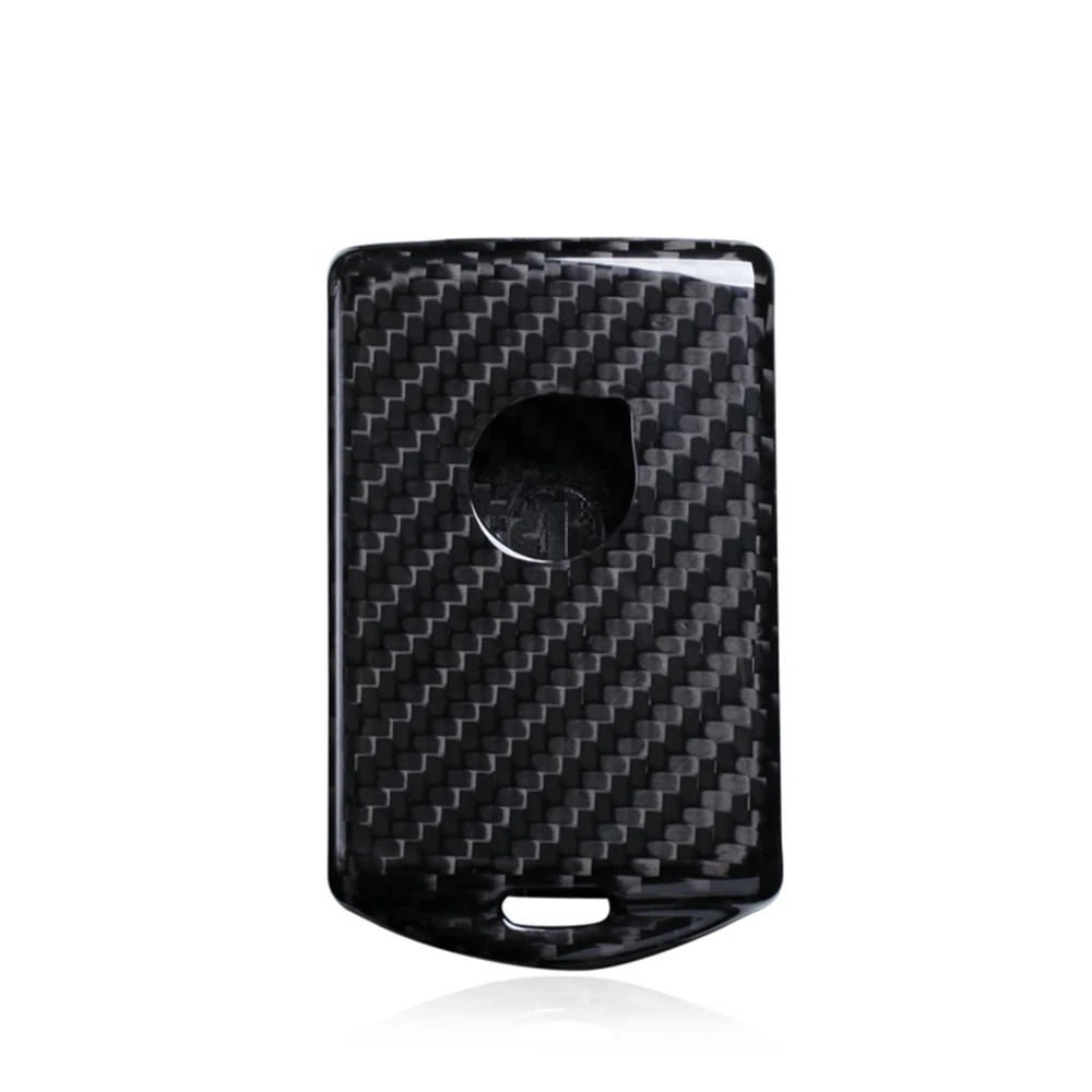 Carbon Fiber Auto Remote Smart Key Fob Case Cover Shell Trim For Volvo XC90 S90 V90 XC60 XC40 2016 2017 2018