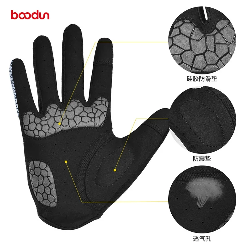 Cycling Gloves Damping full finger Gloves Touch Screen Anti-slip Breathable MTB Road Bike Running Fitness Gym Motor Gloves