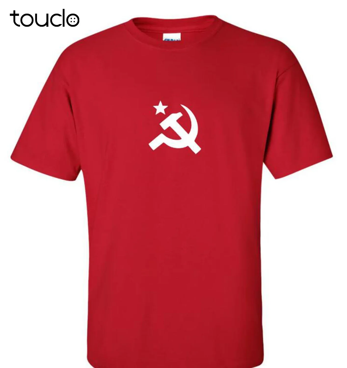 Casual Short Sleeve for Men Clothing Summer COMMUNISM LOGO Funny Mens T Shirt GIFT RUSSIA SOVIET UNION SERP MOLOT GIFT T-Shirt