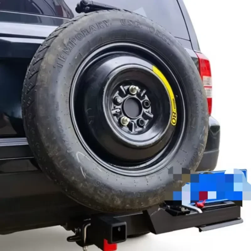 Foldable Spare Tire Carrier Bracket SUV RV Wheel Mount Holder Outdoor Vehicle Replacement Accessory Durable Steel Adjustable