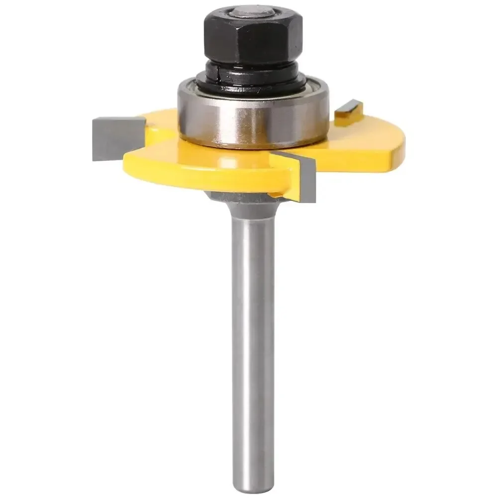 2 قطعة قاطعة المطحنة النجارة 3 الأسنان T على شكل لسان مربع الأسنان الطابق الربط سكين نحت السكاكين