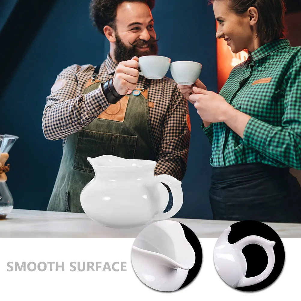 

2Pcs Ceramic Gravy Dispenser Sturdy Portable Sauce Boat Convenient for Home Kitchen Use Gravy Boat Sauce Dispenser