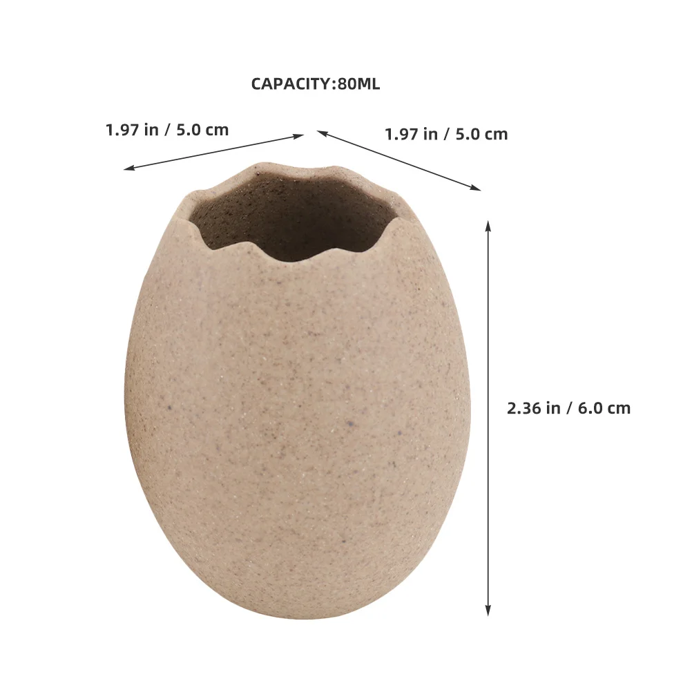 

Small Eggshell Shaped Ceramic Bowl Creative Dessert Ice Cream Tableware Decorative Food Serving Dish Portable Snack Tray