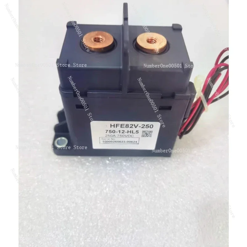 

Контактор Новый энергии HVDC HFE82V-250 750-12-HL5 катушка 12В точка касания 250А
